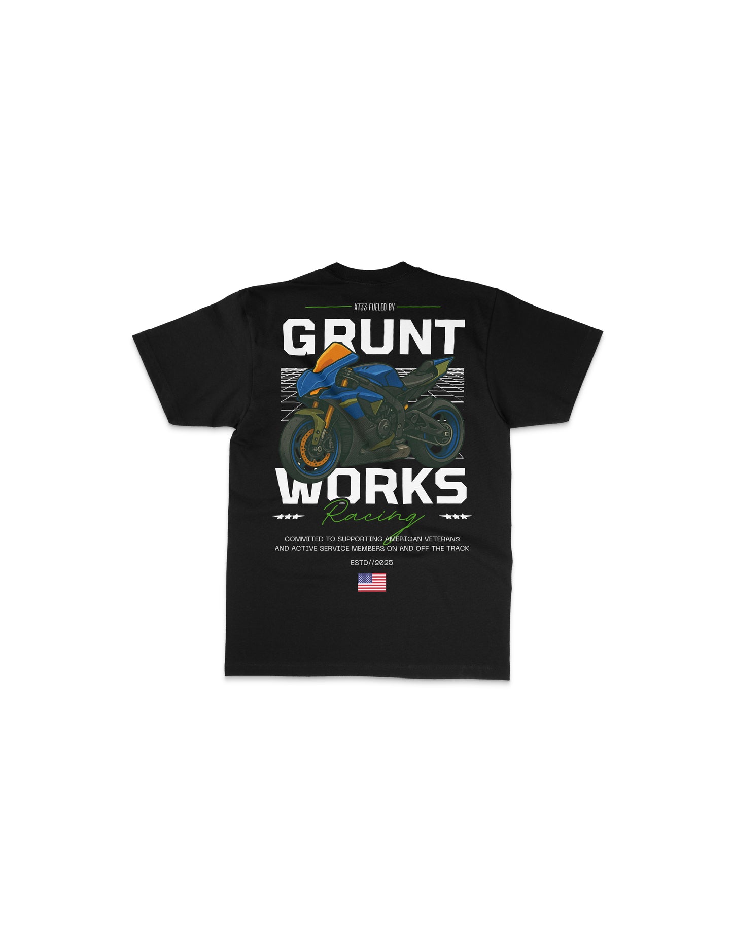 Grunt Works Racing Tee - Black